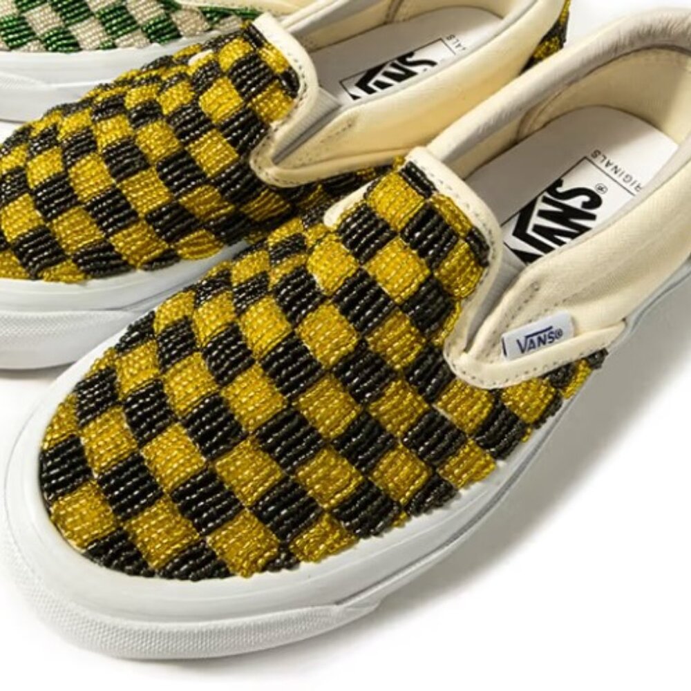 Vans Beaded "Dog Days" One Block Down Collab in "Caution" Colorway